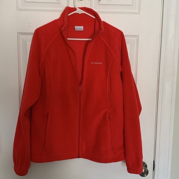 Columbia Sportswear Co. Red Fleece Zip-Up Jacket Size XL - Picture 1 of 11